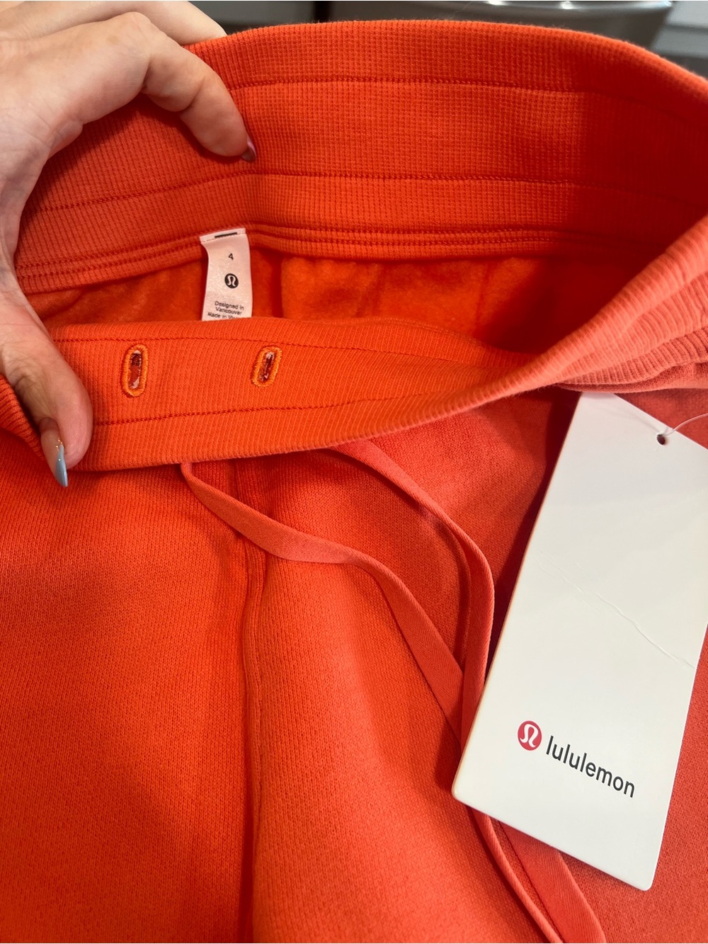 lululemon High-Rise Scuba Jogger in Warm Coral (orange) NEW WITH TAGS ATTACHED - Picture 10 of 12